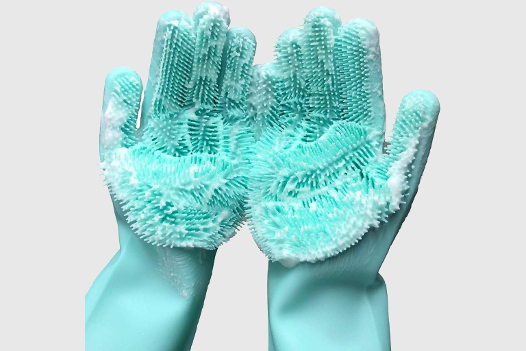 Silicone Scrubbing Gloves